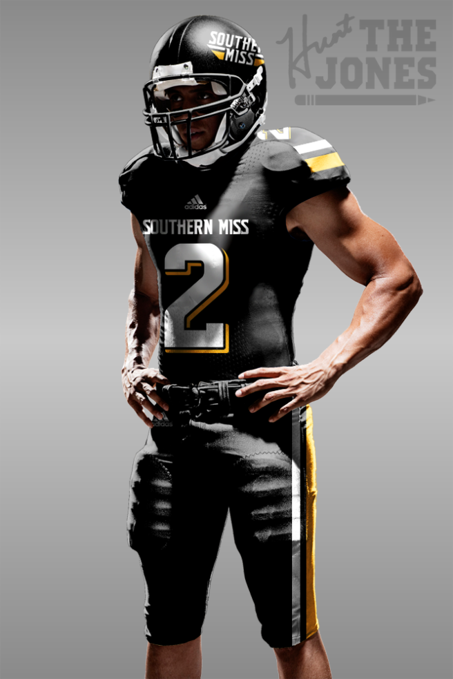Southern Miss Realistic All Black