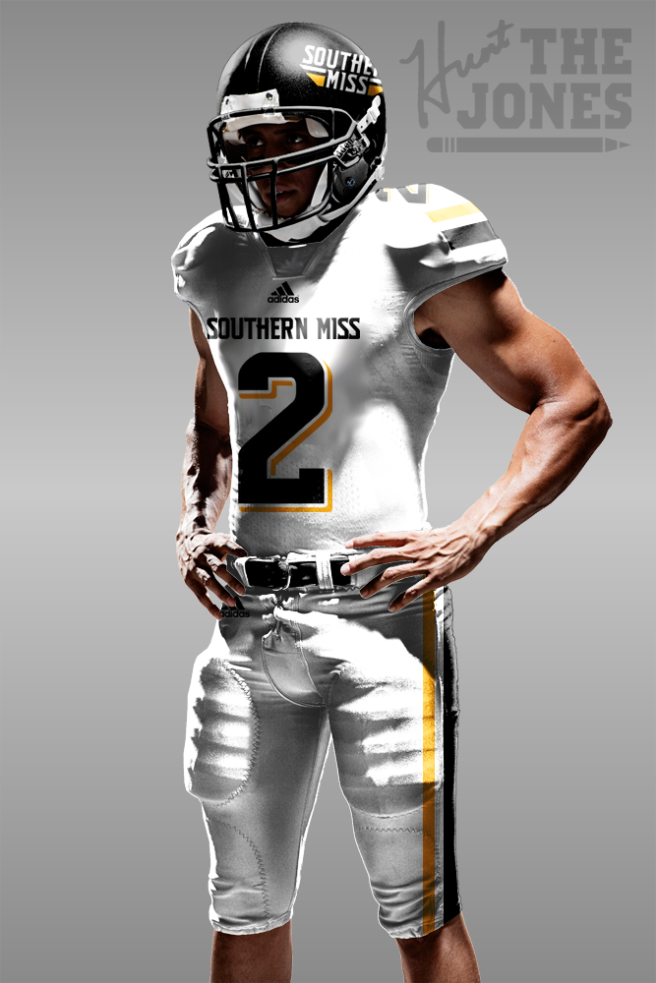 Southern Miss Realistic All White
